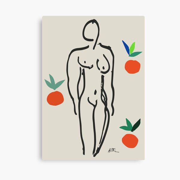 Henri Matisse Nude With Oranges 1951 Artwork for Wall Art, Prints, Posters, Tshirts, Men, Women, Youth Canvas Print