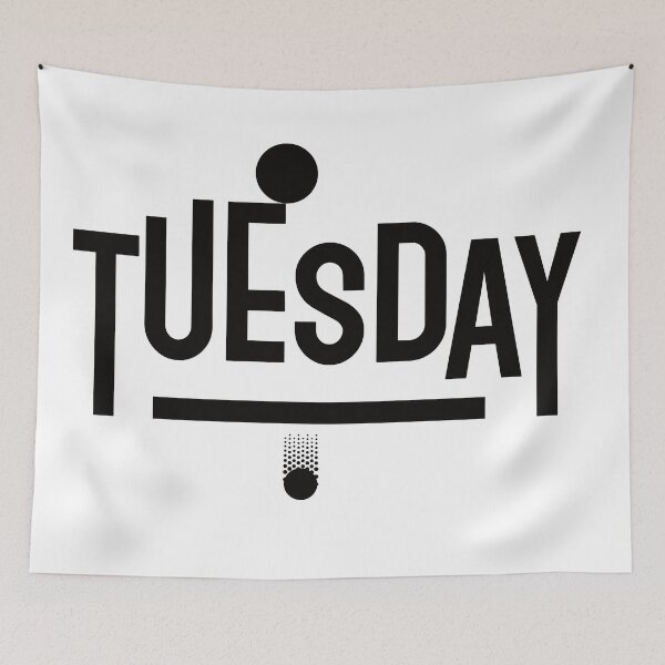 Item preview, Tuesday - playful minimalistic day of the week designed and sold by nevercook.
