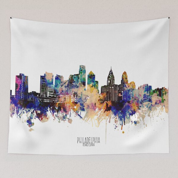 Item preview, philadelphia skyline designed and sold by BekimART2.