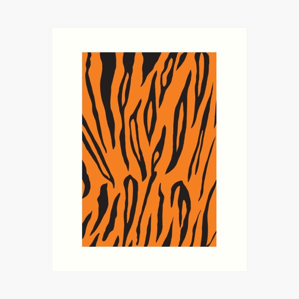 Blue Tiger Print Art Print for Sale by CraftyCatz
