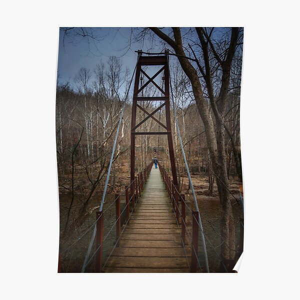 Swinging Bridge, Patapsco Valley State Park Poster