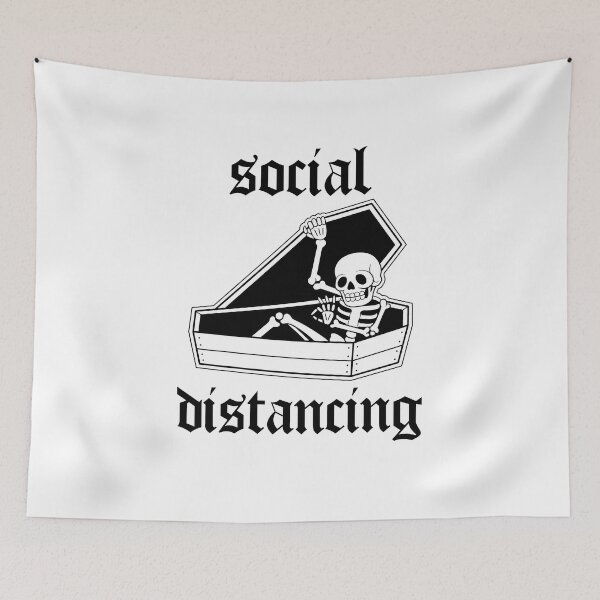 Item preview, Social distancing | Traditional Tattoo design designed and sold by Smurnov.