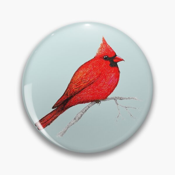 Item preview, Northern cardinal pen drawing designed and sold by Bwiselizzy.