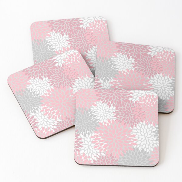 Item preview, Floral Pattern, Pink, White and Grey designed and sold by meggydesigns.