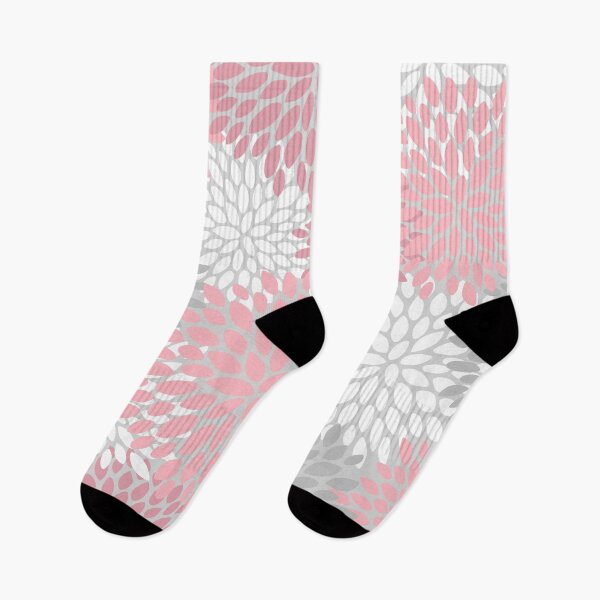 Item preview, Floral Pattern, Pink, White and Grey designed and sold by meggydesigns.