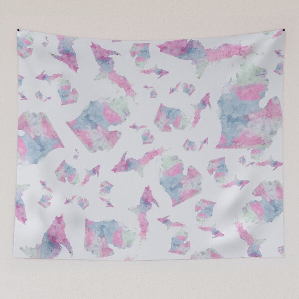 Item preview, Michigan Cotton Candy Watercolor Pattern designed and sold by Jarrod Vandenberg.