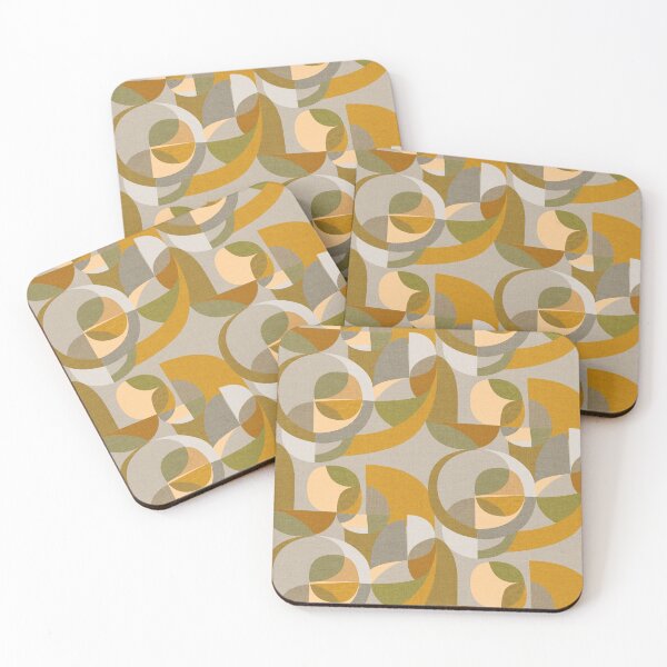 Item preview, Modern Circles Abstract Geo Gold Silver designed and sold by Cecilia Mok.