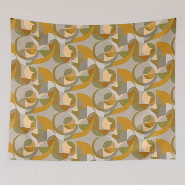 Item preview, Modern Circles Abstract Geo Gold Silver designed and sold by Cecilia Mok.