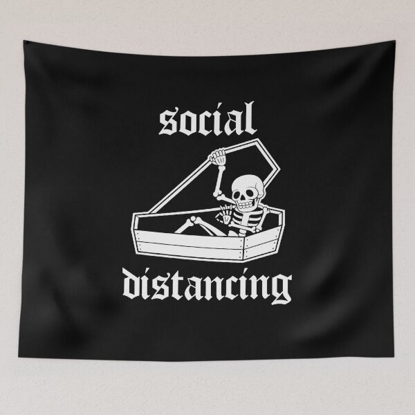 Item preview, Social distancing | Traditional Tattoo design designed and sold by Smurnov.