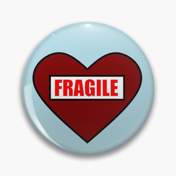 Item preview, humor, comic, funny, heart, fragile, red, designed and sold by loiret1958.