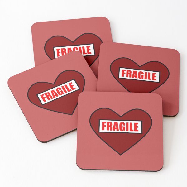 Item preview, humor, comic, funny, heart, fragile, red, designed and sold by loiret1958.
