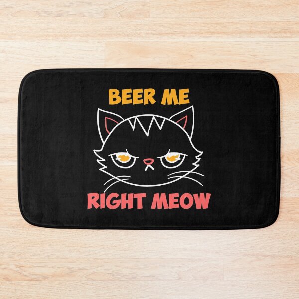 Item preview, beer me right meow cat pun funny grouchy drunk gift designed and sold by Sandra78.