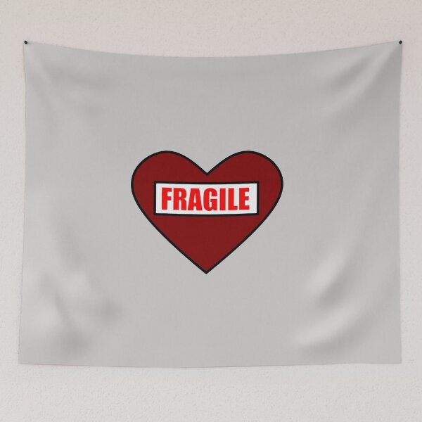 Item preview, humor, comic, funny, heart, fragile, red, designed and sold by loiret1958.