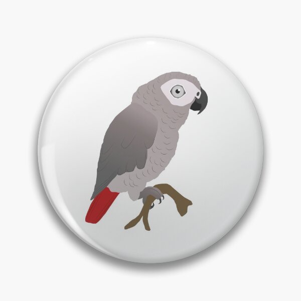 Item preview,  Cute African grey parrot vector designed and sold by Bwiselizzy.
