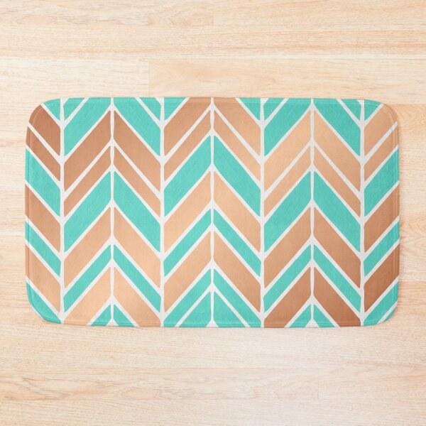 Item preview, Intermittent Herringbone – Rose Gold & Mint Palette designed and sold by Cat Coquillette.