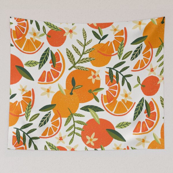 Item preview, Orange Blooms – White Palette designed and sold by Cat Coquillette.