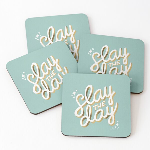 Item preview, Slay the Day – Mint & Gold Palette designed and sold by Cat Coquillette.