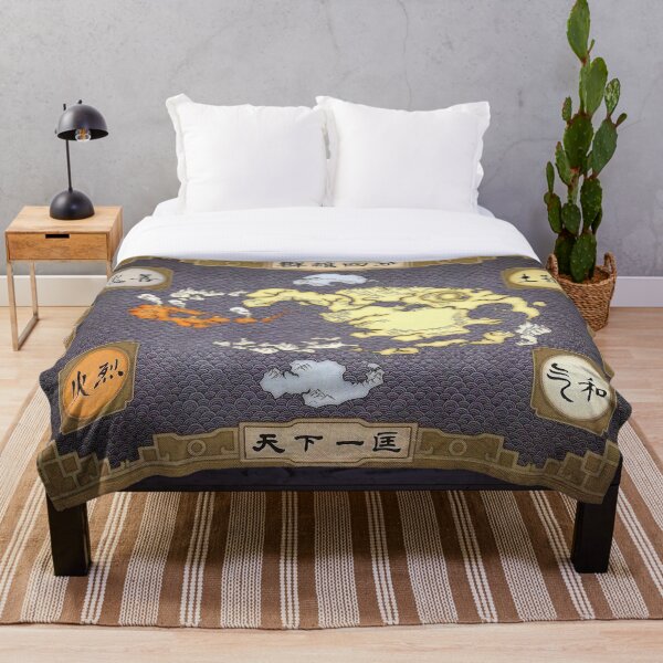 Avatar the Last Airbender Map Throw Blanket