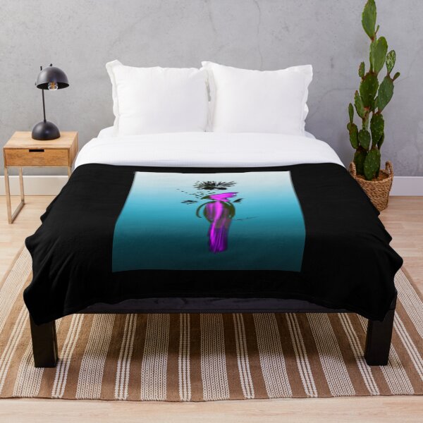 Item preview, Fashion model illustration in fuchsia pink, turquoise background designed and sold by PetaJaneDesigns.
