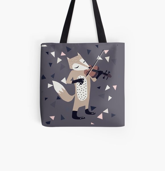 FOXY VIOLINIST All Over Print Tote Bag