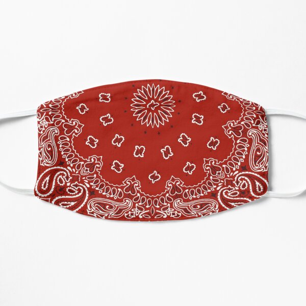 red bandana pattern Mask