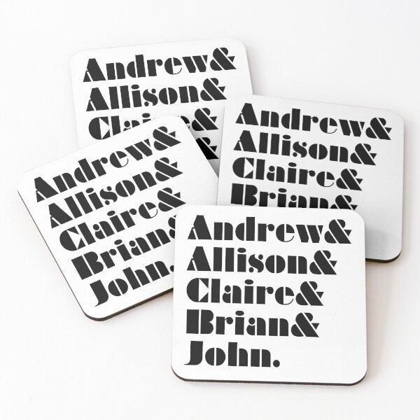 Item preview, The Breakfast Club First Name Ampersand List designed and sold by vordeman.