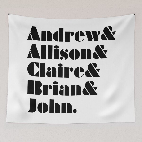 Item preview, The Breakfast Club First Name Ampersand List designed and sold by vordeman.
