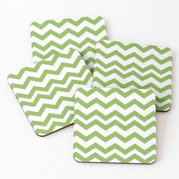 Item preview, GREENERY CHEVRON ZIG ZAG  PATTERN - BY OZCUSHIONSTOO designed and sold by ozcushionstoo.