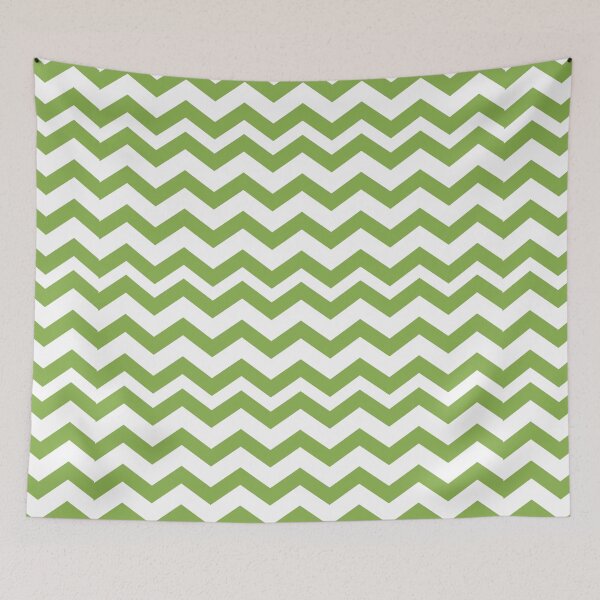 Item preview, GREENERY CHEVRON ZIG ZAG  PATTERN - BY OZCUSHIONSTOO designed and sold by ozcushionstoo.