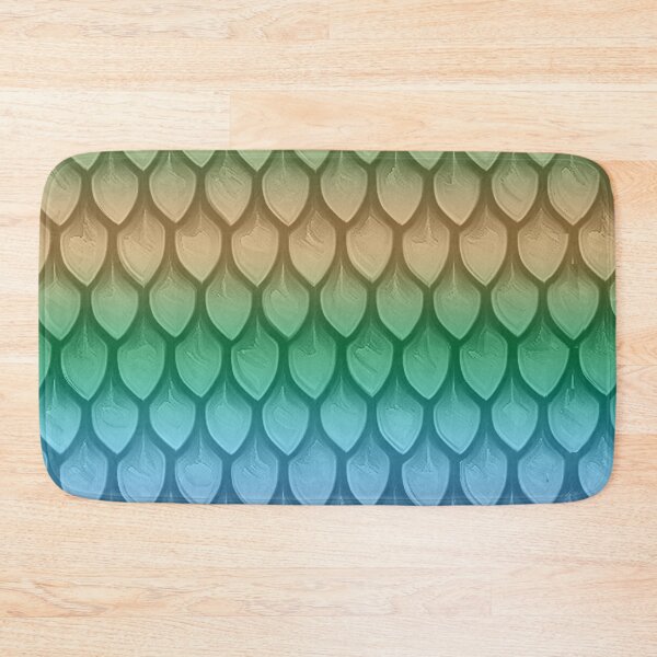 Item preview, Water Dragon Scales |blues|ocean|greens designed and sold by ozcushionstoo.
