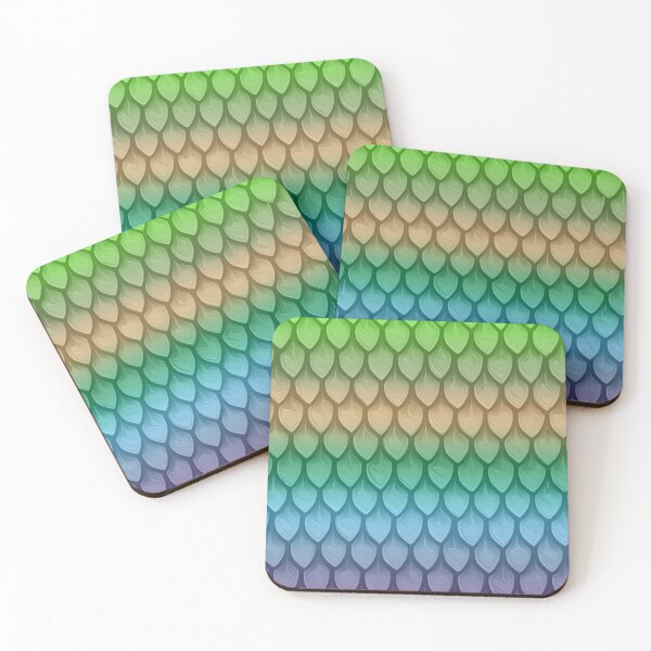 Item preview, Water Dragon Scales |blues|ocean|greens designed and sold by ozcushionstoo.