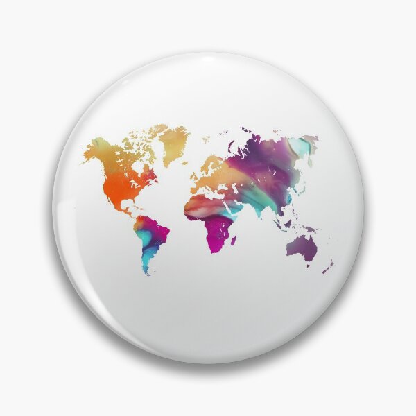Item preview, World map watercolor #map #worldmap designed and sold by JBJart.
