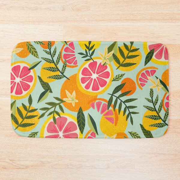 Item preview, Grapefruit Blooms – Mint Palette designed and sold by Cat Coquillette.