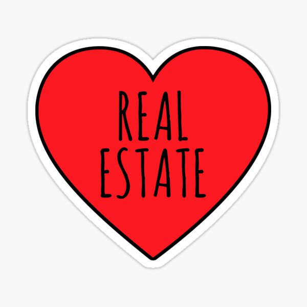 Item preview, I Love Real Estate Heart  designed and sold by Vanover Designs.