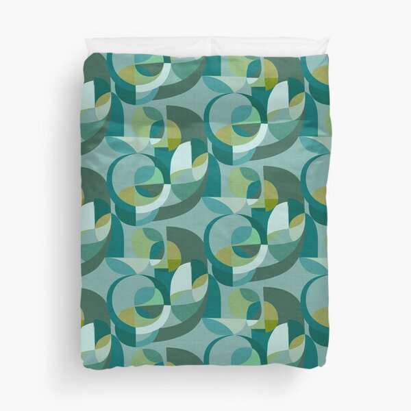 Item preview, Modern Circles Abstract Geo Blue Green Teal designed and sold by Cecilia Mok.