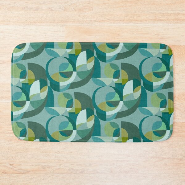 Item preview, Modern Circles Abstract Geo Blue Green Teal designed and sold by Cecilia Mok.
