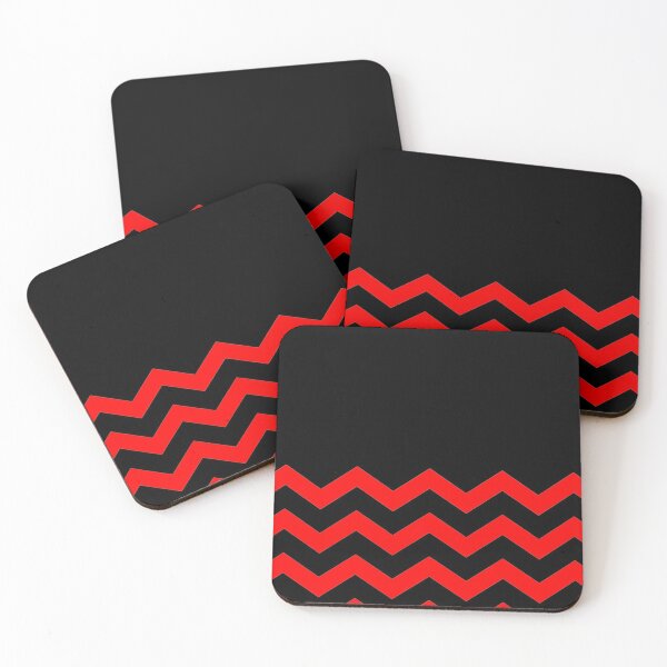 Item preview, RED AND BLACK CHEVRON ZIG ZAG  HALF TONE PATTERN - BY OZCUSHIONSTOO designed and sold by ozcushionstoo.