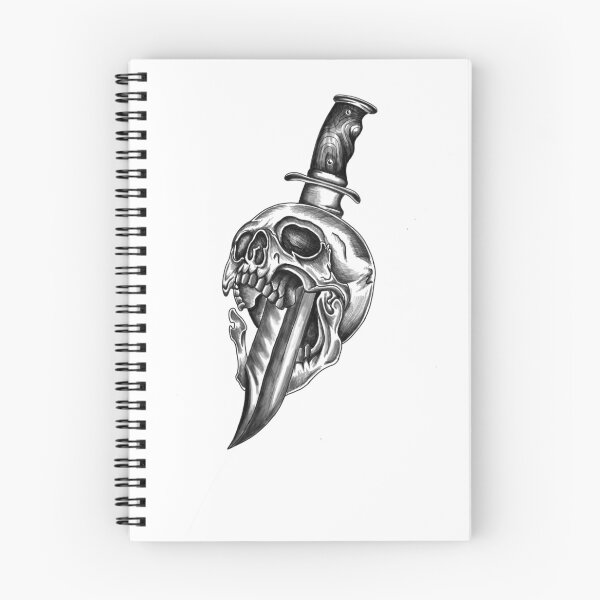 Item preview, Skull & Dagger   designed and sold by TalenTattoos.