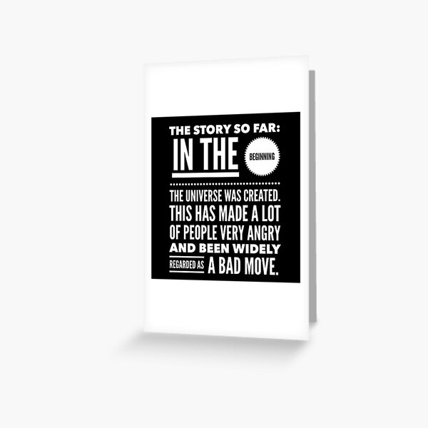 The Story So Far Greeting Card