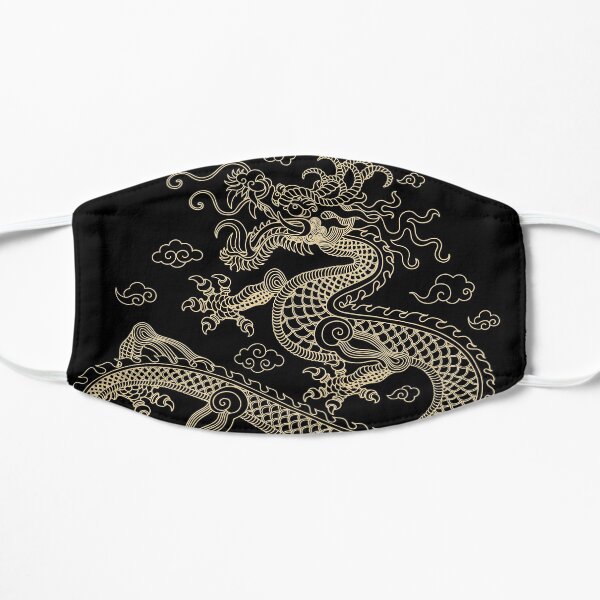 Gold Dragon Flat Mask