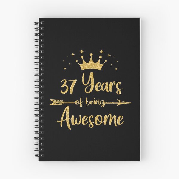 Item preview, Womens 37 Years Of Being Awesome Women 37th Happy Birthday print designed and sold by Grabitees.