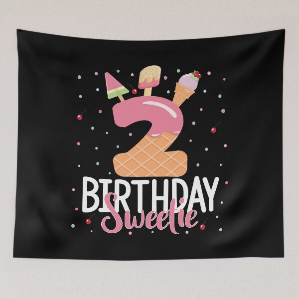 Item preview, 2nd Birthday Sweetie Ice Cream Girl 2 Years Old B-day product designed and sold by Grabitees.