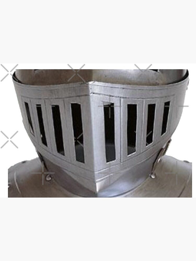 Medieval Knight Helmet Face Mask by ColorFlowArt
