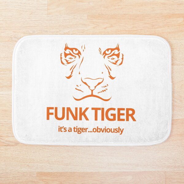 Item preview, Orange Funk Tiger Face with Slogan designed and sold by funktiger.