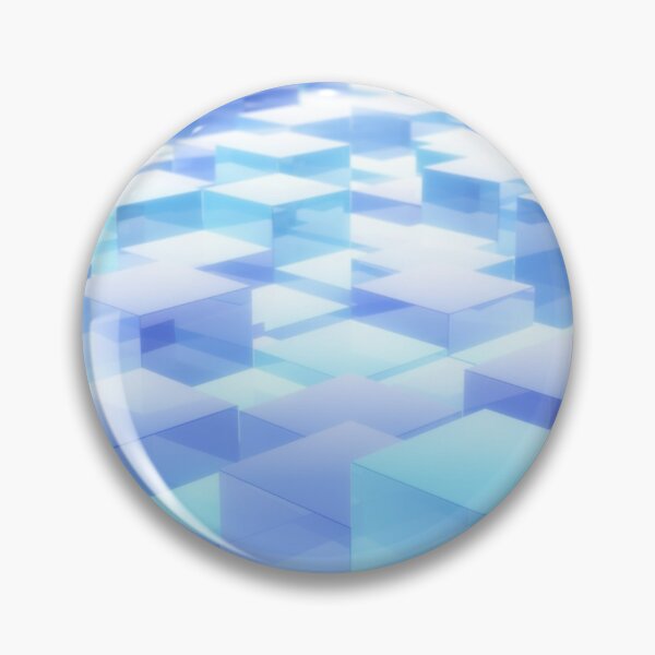 Artikelvorschau, Field of Reflective Abstract Ice Cubes Floating Up and Down entworfen und verkauft von IncrediVFX.