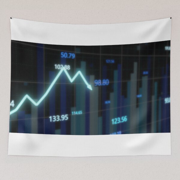 Item preview, 3D Futuristic Stock Market Graph Volatility Chart Tickers Changing designed and sold by IncrediVFX.