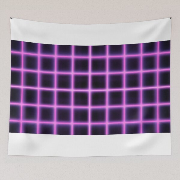 Item preview, Retro 80s Glowing Pink Neon Grid Synthwave Net Lines Slowly Moving designed and sold by IncrediVFX.