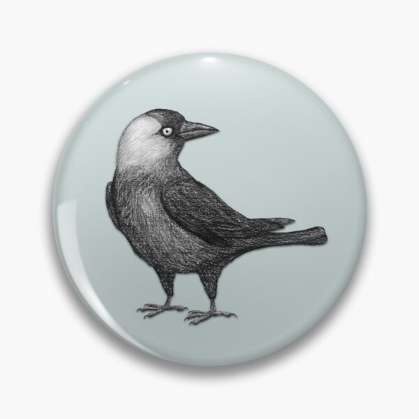 Item preview, Western jackdaw pencildrawing designed and sold by Bwiselizzy.