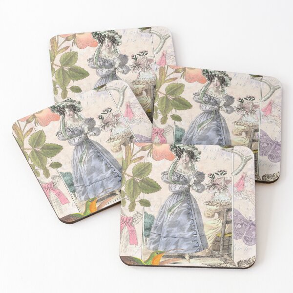 Item preview, Vintage Paris Fashion Collage  designed and sold by AntiqueImages.