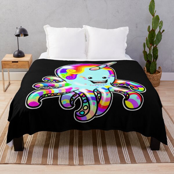 Item preview, JOYFUL RAINBOWY SEA UNICORN designed and sold by karmadesigner.